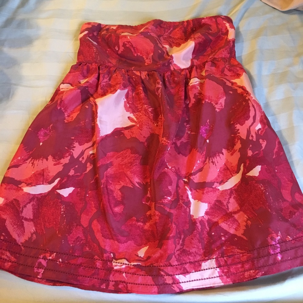 Silk Strapless Top