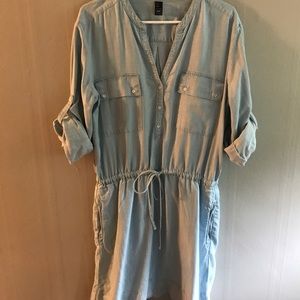 Gap lite denim dress size L Tall