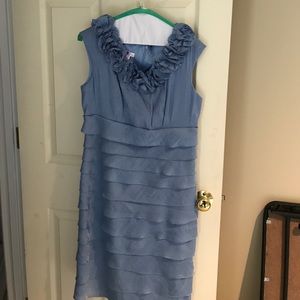 Light blue sleeveless dress