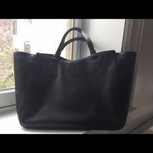 Tory Burch Thea baby bag in black leather