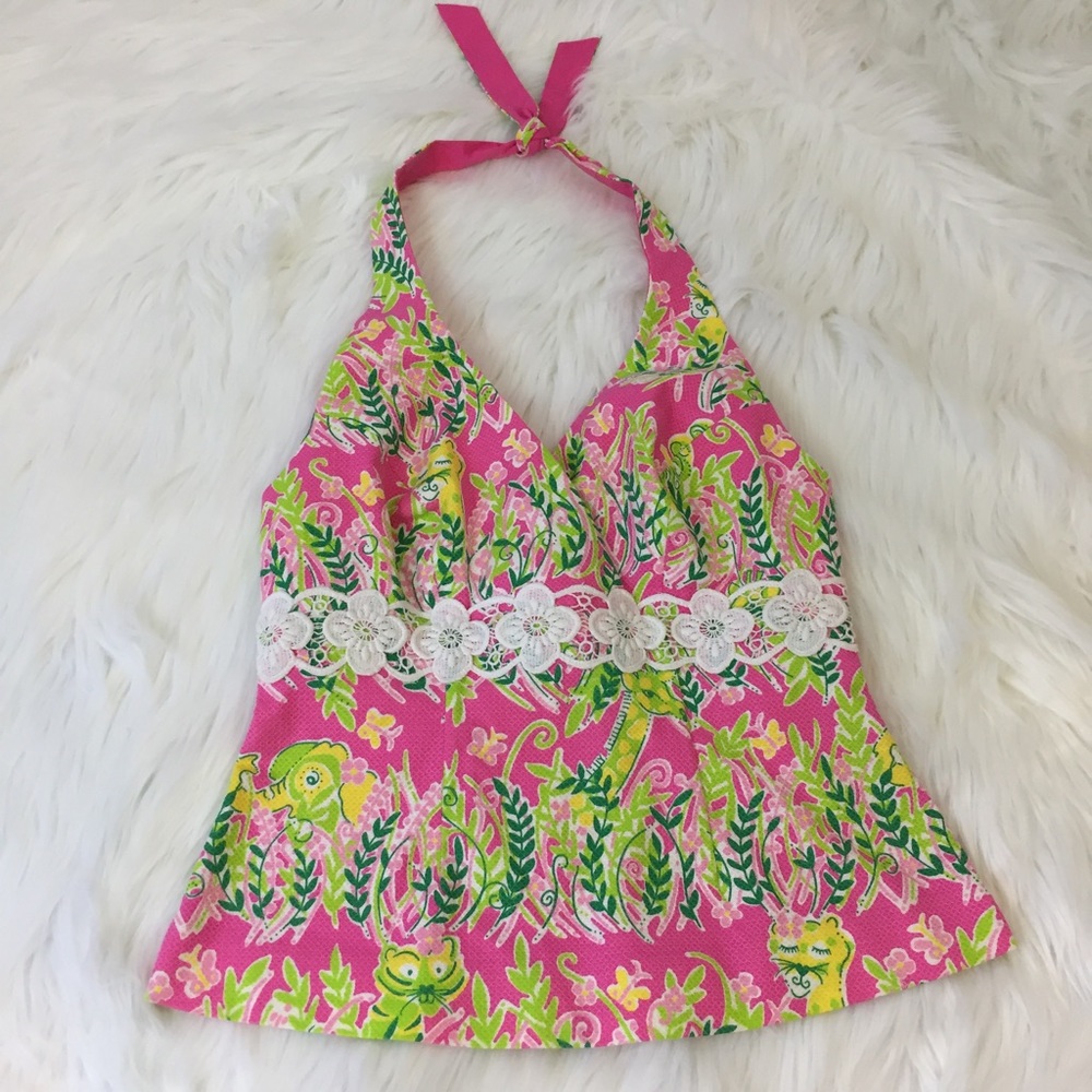 Lilly Pulitzer Millionaire's Row halter sz 2