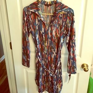 NWT Small Watercolor Mini Long Sleeve Dress