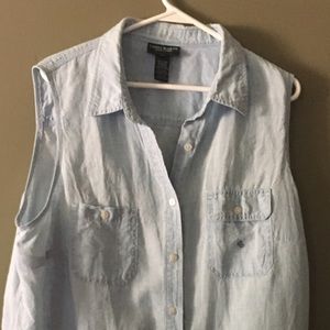 Chambray color 100% linen