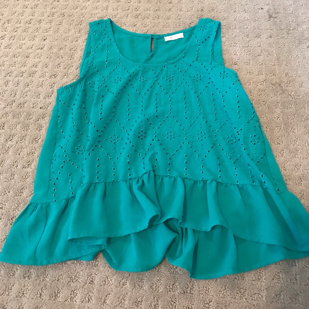 Teal tank top