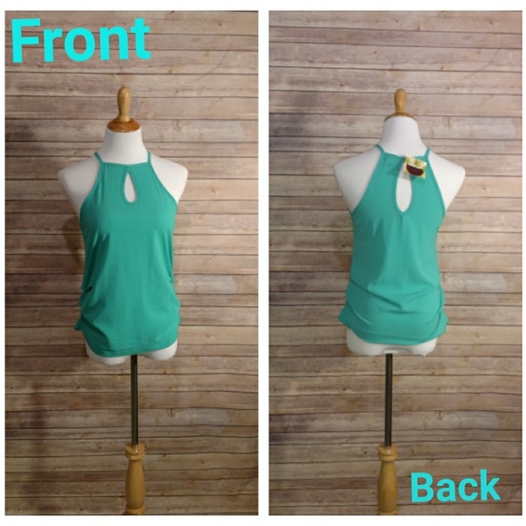 Aqua Keyhole Tank Top 💫 - Picture 3 of 8