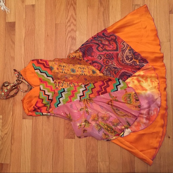 Ginger Java colorful print silk dress - Picture 2 of 3
