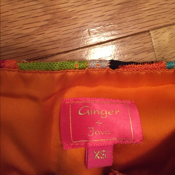 Ginger Java colorful print silk dress - Picture 3 of 3