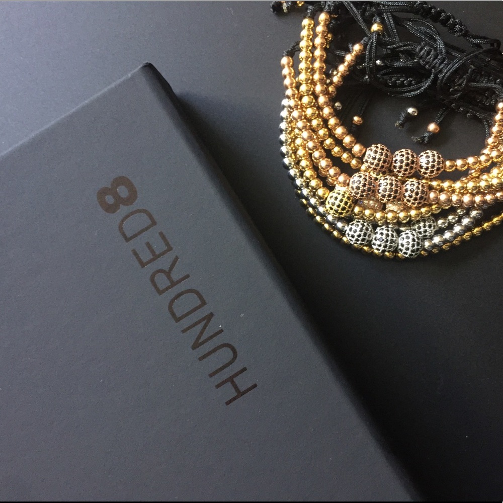 Gold Plated, Silver, Rose Gold Shamballa Bracelet