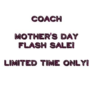 ALL COACH ON SALE! ONLY FOR A LIMITED TIME!