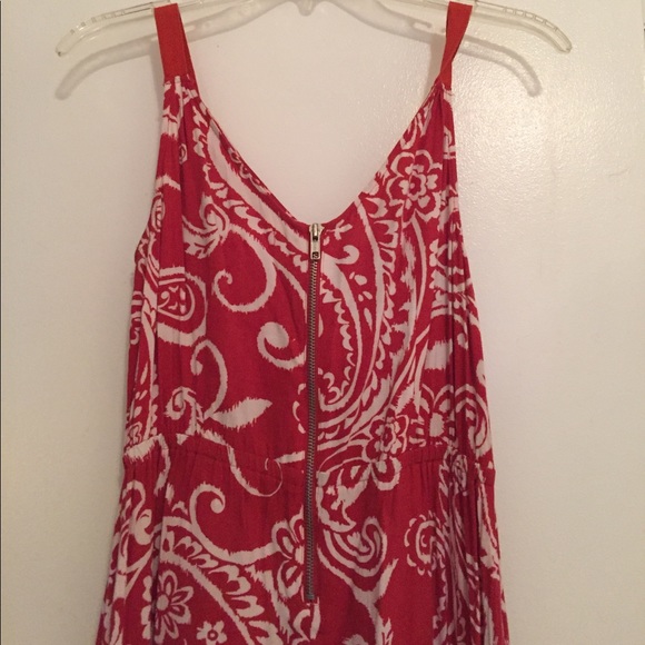 Elle red and white cotton dress - Picture 2 of 2