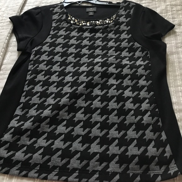 Houndstooth Top NWOT - Picture 2 of 3