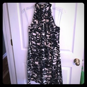 4/6 Ralph Lauren Black White Sleeveless Dress
