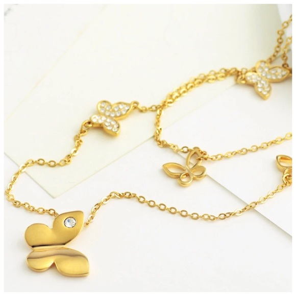 Swarovski Crystals Layered Butterfly Set S13 - Picture 5 of 5