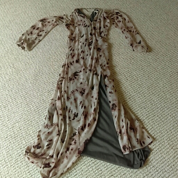 RACHEL Rachel Roy Dresses & Skirts - Rachel Roy cold shoulder rope neckline print dress