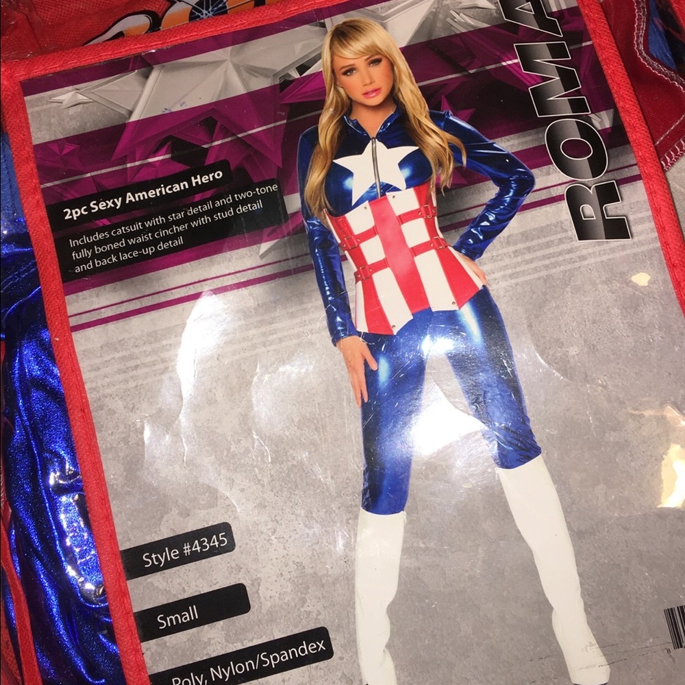2 pc sexy American hero Halloween costume