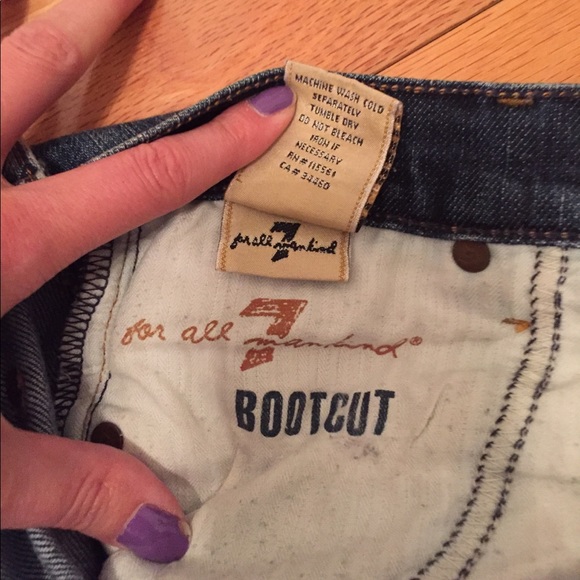 7 for all Mankind boot cut jeans - Picture 4 of 4