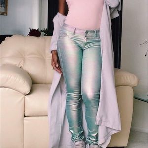 H&M Metallic Jeans