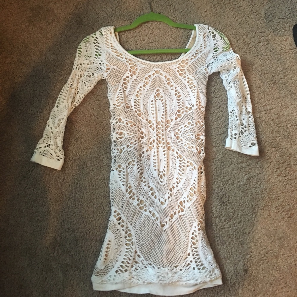 Bebe white dress