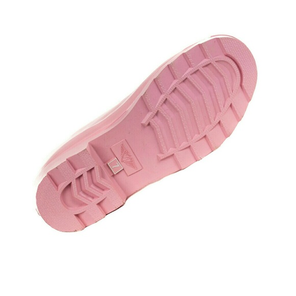 Women's Rainboots, MidCalf Rain Boots, #1602, Pink - Picture 4 of 4