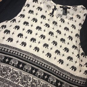 Elephant flowy top