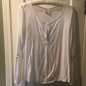 Ella Moss Boho White Blouse