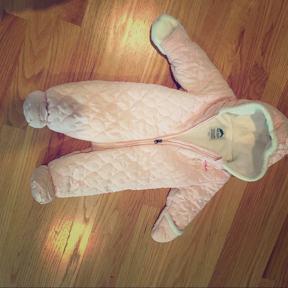 Eat Ants baby girl fleeced lined winter suit