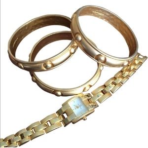 Authentic Liz Claiborne watch with bangles