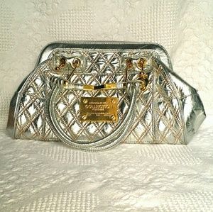 Nicole Lee metallic silver purse