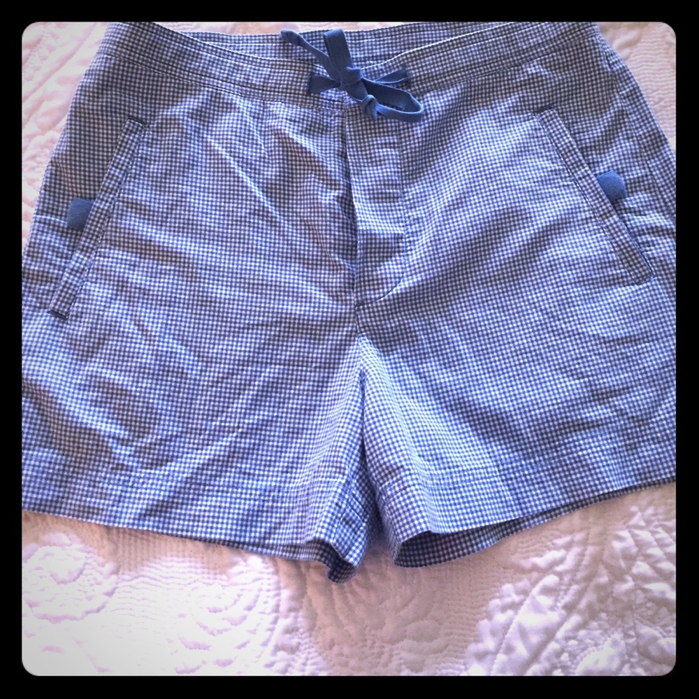 Ralph Lauren Mini Blue Gingham Shorts Sz 4
