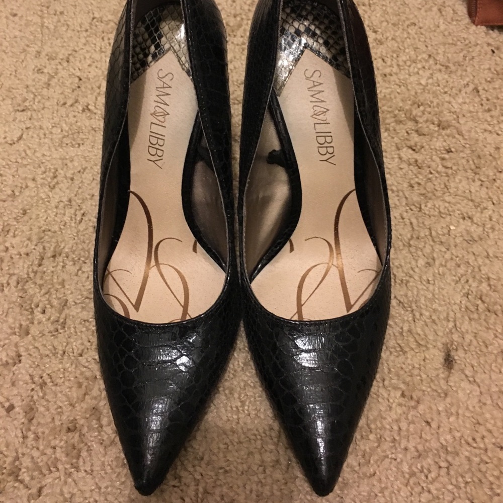 Black Sam Libby heels pumps