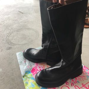Jcrew black women's boots. Size 5. Worn once.