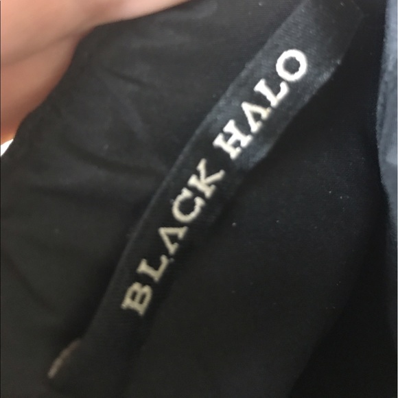 Black Halo strapless black party dress size 0 - Picture 4 of 6