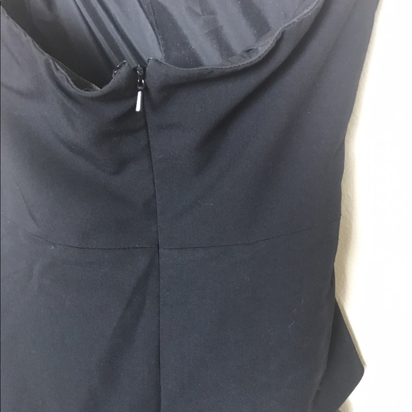 Black Halo strapless black party dress size 0 - Picture 5 of 6