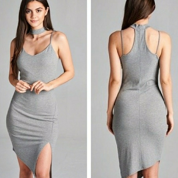 Heather grey dress - Picture 2 of 3