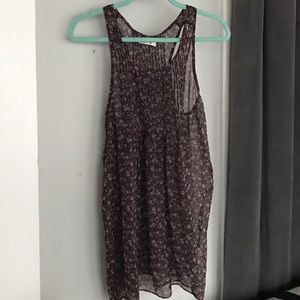 aerie sheer floral racerback tank