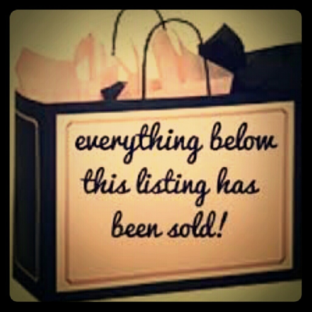 Everything past here is sold!