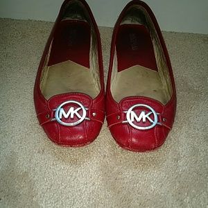 Red Michael Kors Loafers