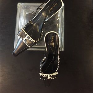 Kate Spade Slip on Slingback Leather Low Pumps