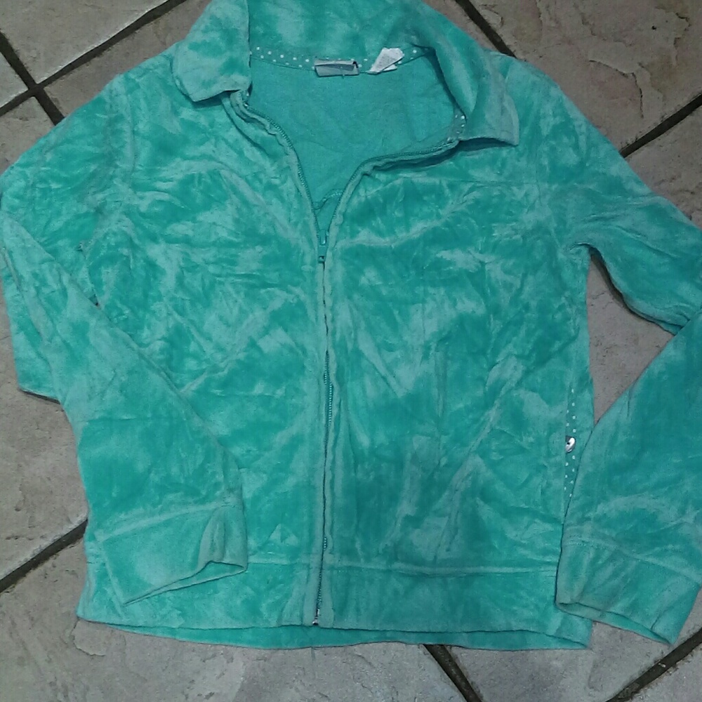 Talbots kids velour sweater Size 7