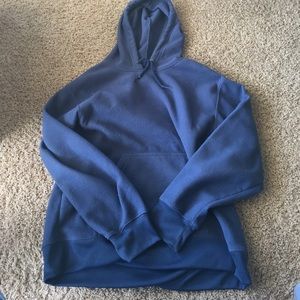 Dusty slate blue hoodie sweatshirt