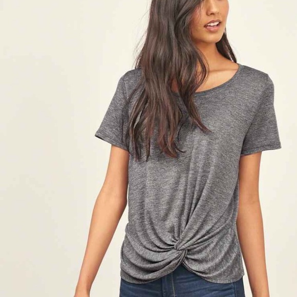 Abercrombie & Fitch Tops - Abercrombie Drapey Knot Front Tee