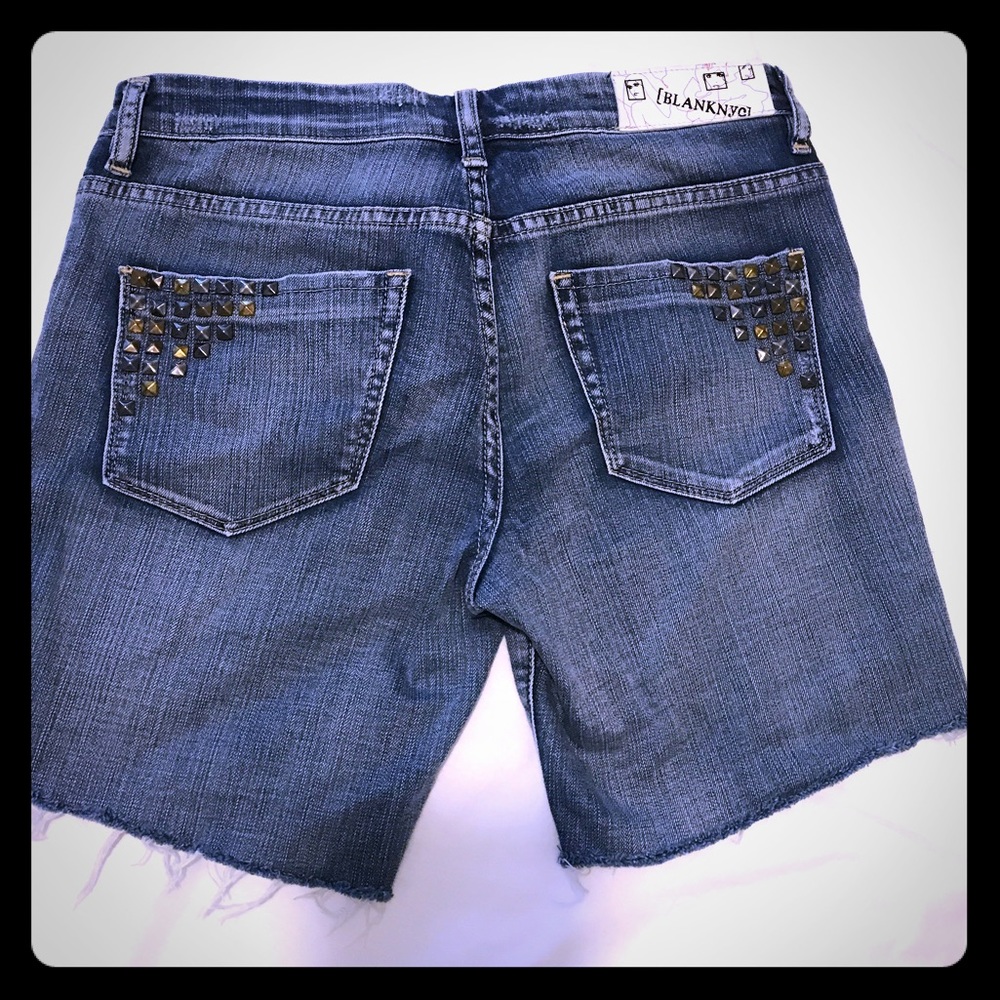 Blank NYC Studded Jean Shorts
