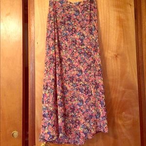 Semi-sheer maxi skirt