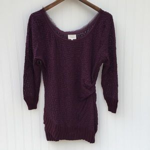 •Deletta• Asymmetric Lace Top