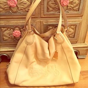 Coach light peach purse