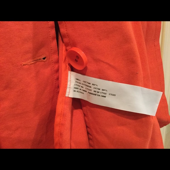 🤑🤑Burnt Orange 100% Cotton Coat - Picture 3 of 8