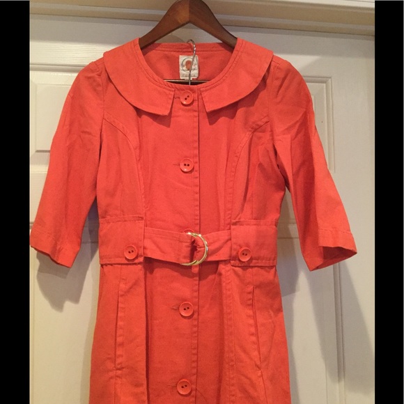 🤑🤑Burnt Orange 100% Cotton Coat - Picture 8 of 8