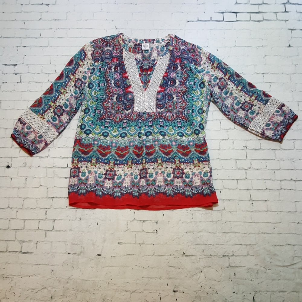 DELETING TODAY Bila Boho Peasant Blouse