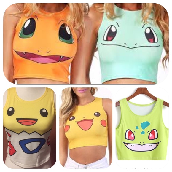 UNIF Tops - Host Pick🔥Bundle of 5!🔥Pokémon crop tanks