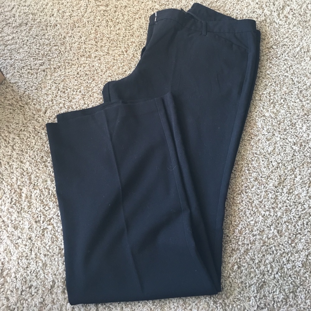 Stretch black dress pants